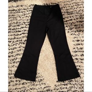 Reformation black flare dress pants